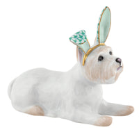 Westie with Bunny Ears — Green