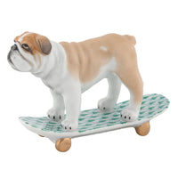 Skateboarding Bulldog — Green