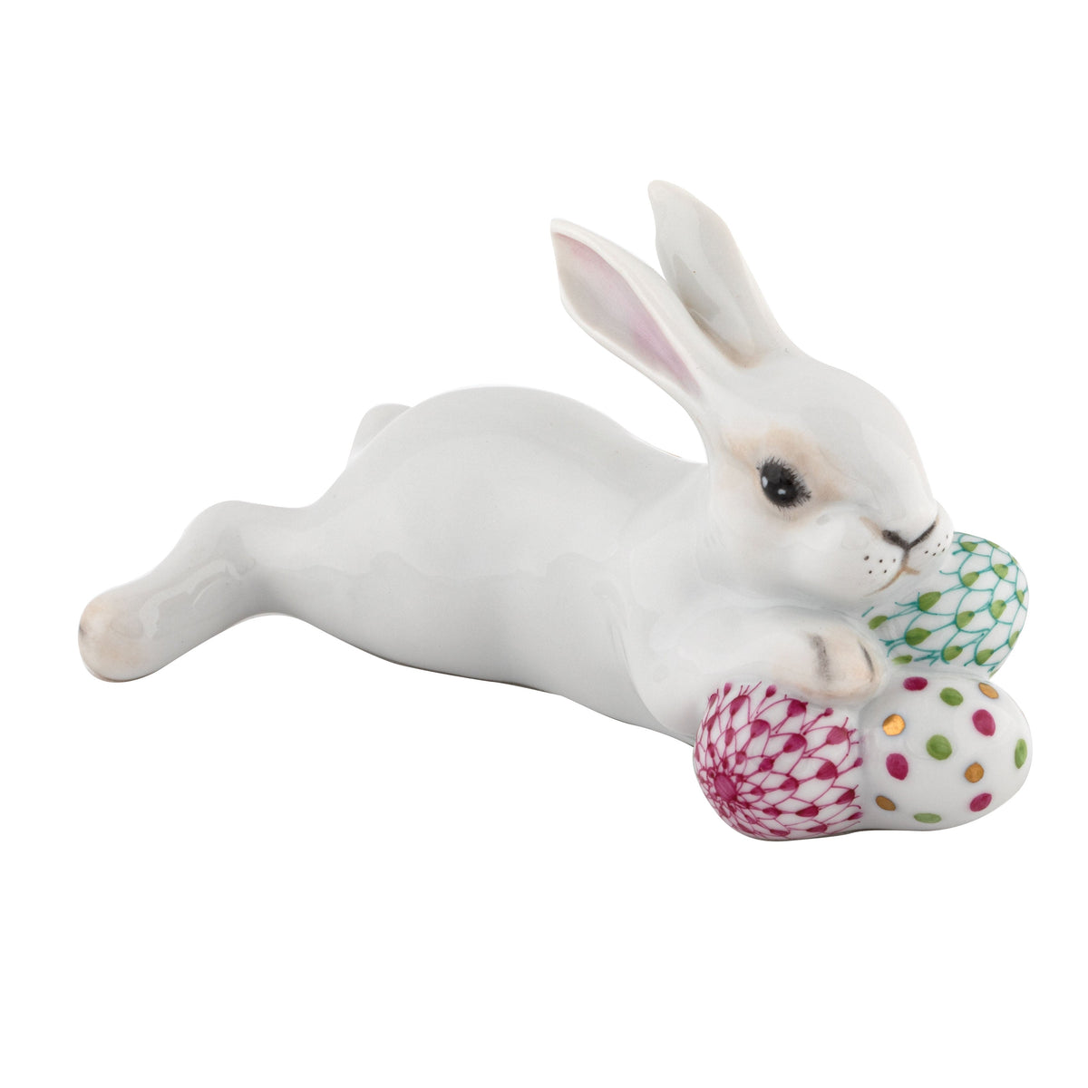 Lying Bunny with Eggs — Multicolor