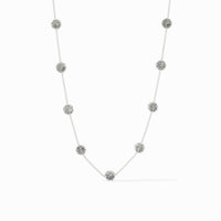 Julie Vos Sterling Valencia Delicate Station Necklace, Silver