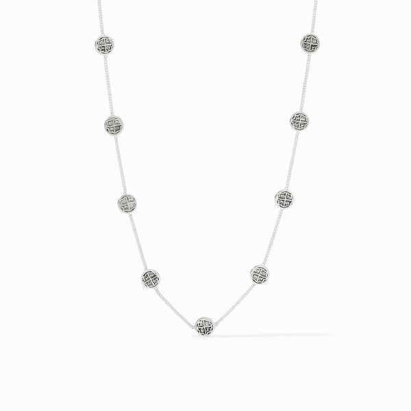 Sterling Valencia Delicate Station Necklace