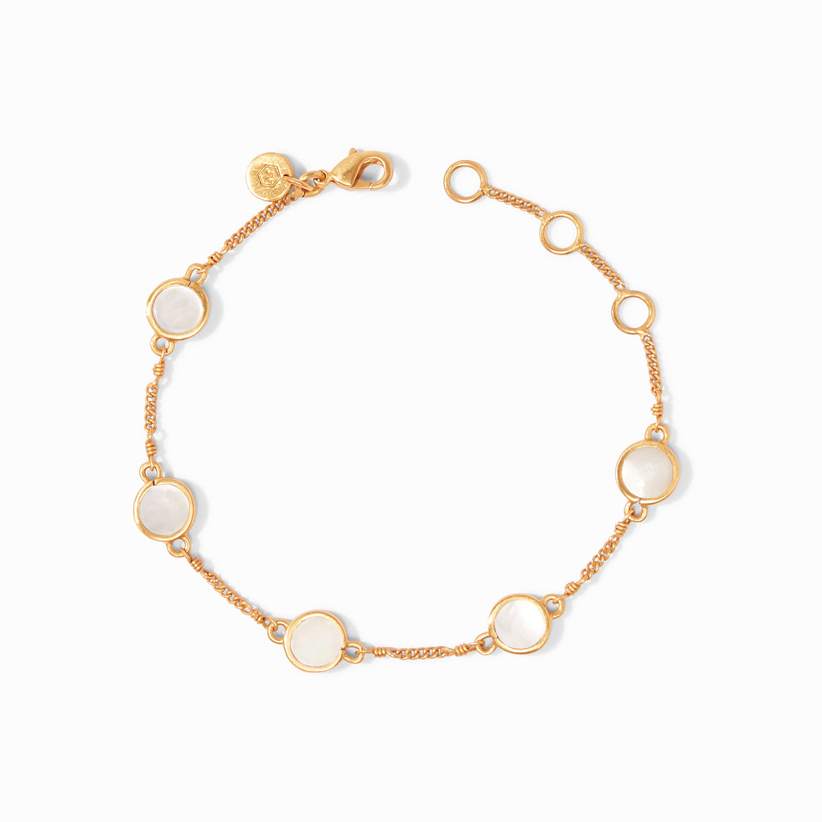 Julie Vos Valencia Delicate Bracelet, Mother of Pearl