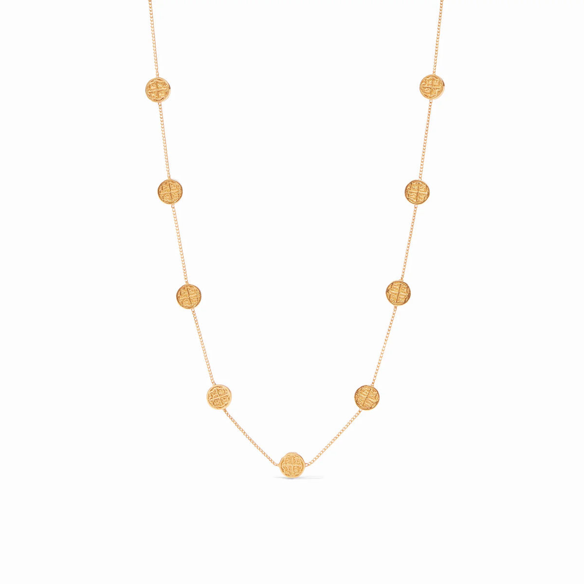 Gold Valencia Delicate Station Necklace