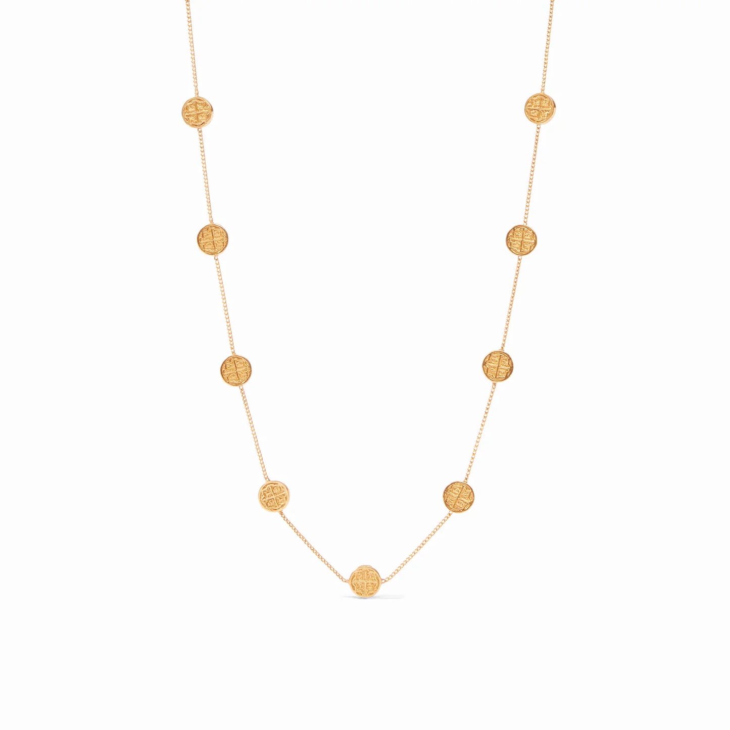Gold Valencia Delicate Station Necklace