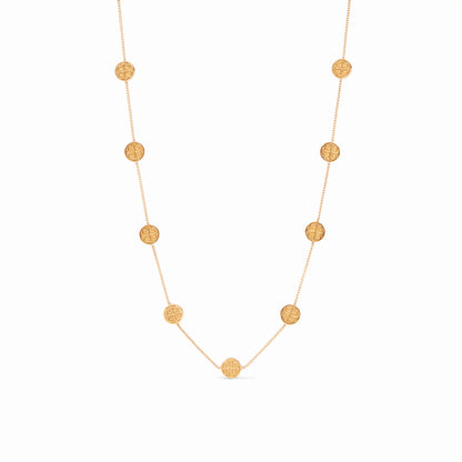 Gold Valencia Delicate Station Necklace