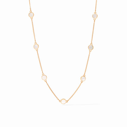 Mother of Pearl Valencia Delicate Station Necklace