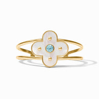 Julie Vos Granada Cuff, Chalcedony Blue