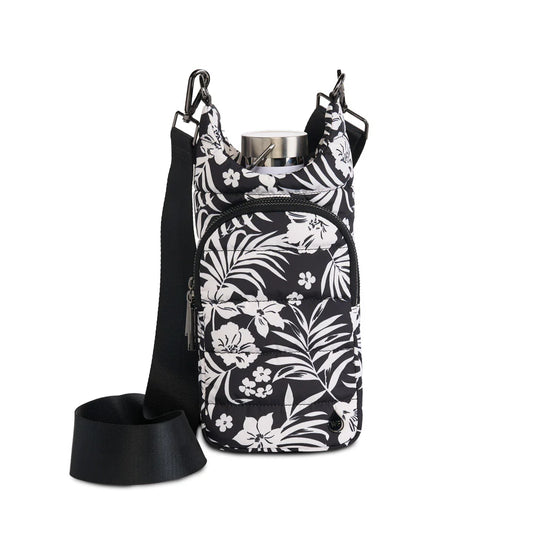 Tropical Floral Print in Black & White HydroBag®