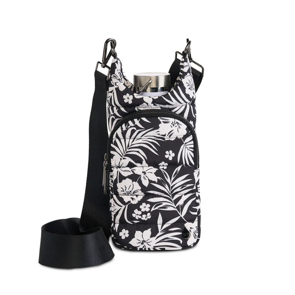 Tropical Floral Print in Black & White HydroBag®