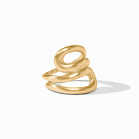 Julie Vos Wave Wrap Ring, Gold