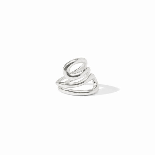 Sterling Wave Wrap Ring