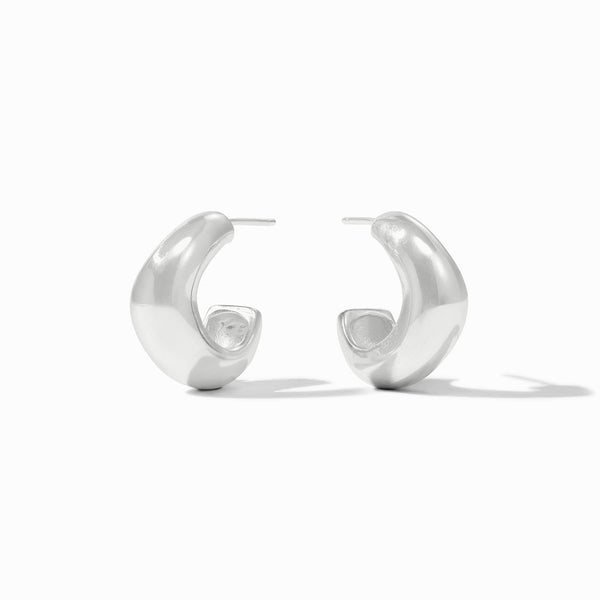 Sterling Wave Hoop
