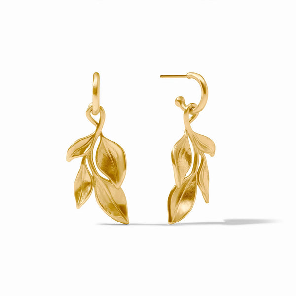 Willow Hoop & Charm Earring - Gold