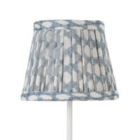 Zafferano x Fermoie - Light Blue Wicker Lampshade