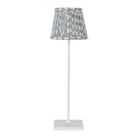 Zafferano x Fermoie - Light Blue Wicker Lampshade