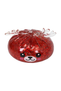 3D Christmas Reindeer Glitter Sugar Maltose Dumpling Squishy