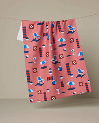 Geo Beach Day Tea Towel