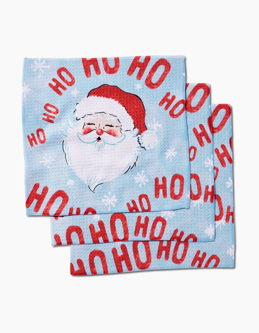 Merry Santa Claus Dishcloth Set of 3