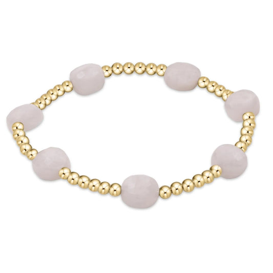 Admire Gemstone 3mm Gold Bead Bracelet