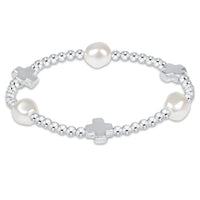 Signature Cross Admire Pearl 3mm Bead Bracelet
