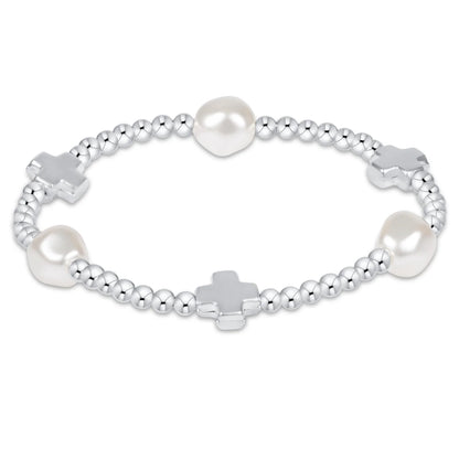 Signature Cross Admire Pearl 3mm Bead Bracelet
