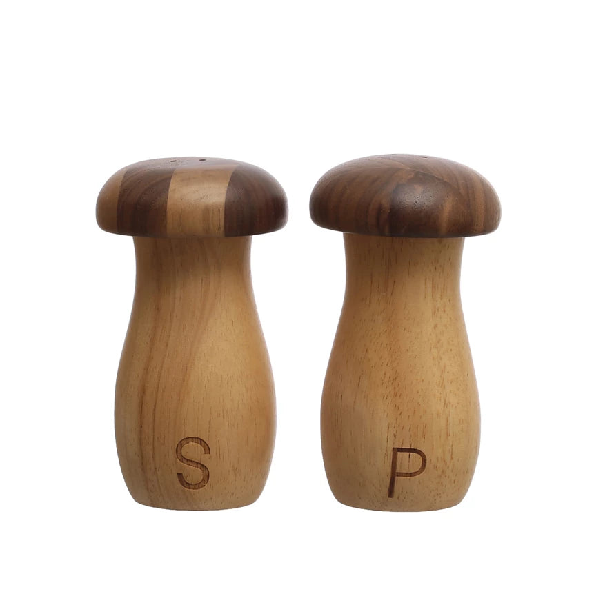 Mushroom Shaped Salt & Pepper Shakers