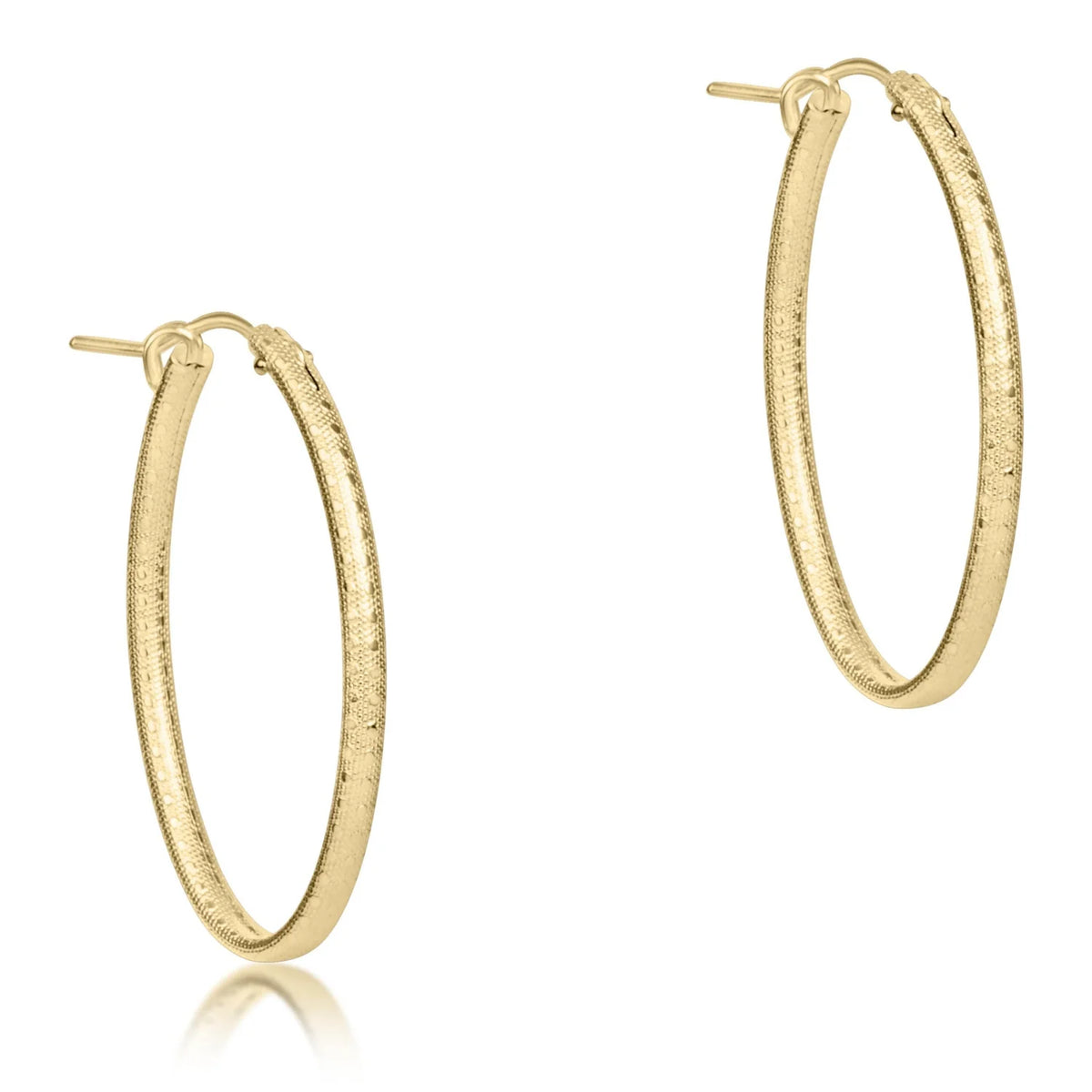 oval gold 1" hoop