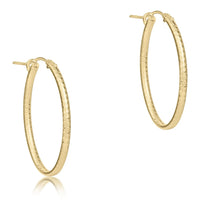 oval gold 1" hoop