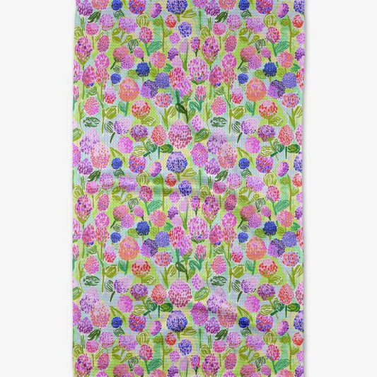 Spring Clovers Tea Towel