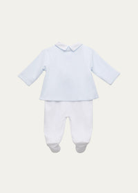 Premier Puppies Footie Jacket Set, Blue and White
