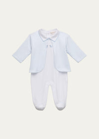 Premier Puppies Footie Jacket Set, Blue and White