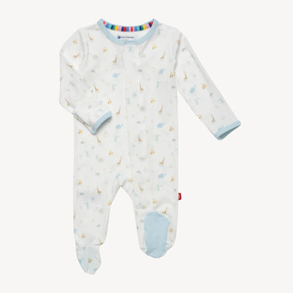 Blue Little Bitty Pretty One Modal Footie