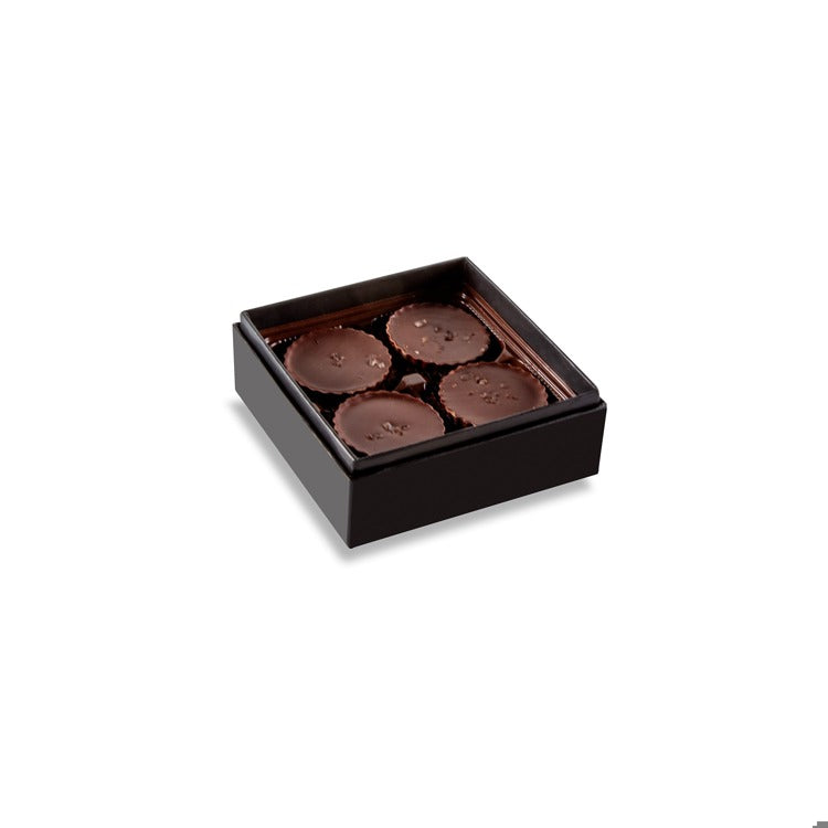 Bourbon Smoked Sea Salt Caramels, 4-piece