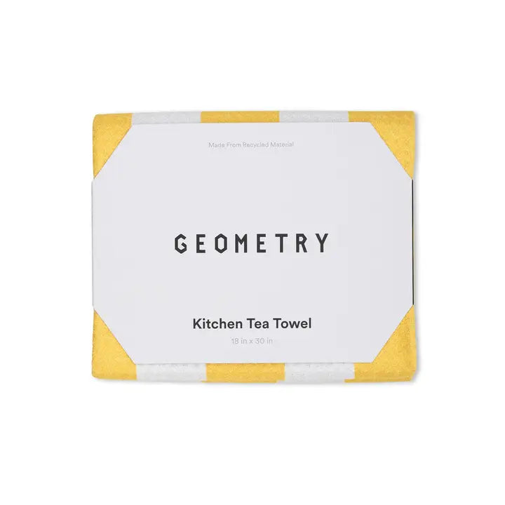 Summer Bold Yellow Tea Towel