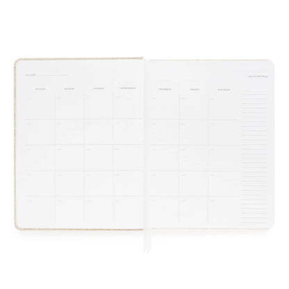 Undated Weekly Planner, Pale Pink