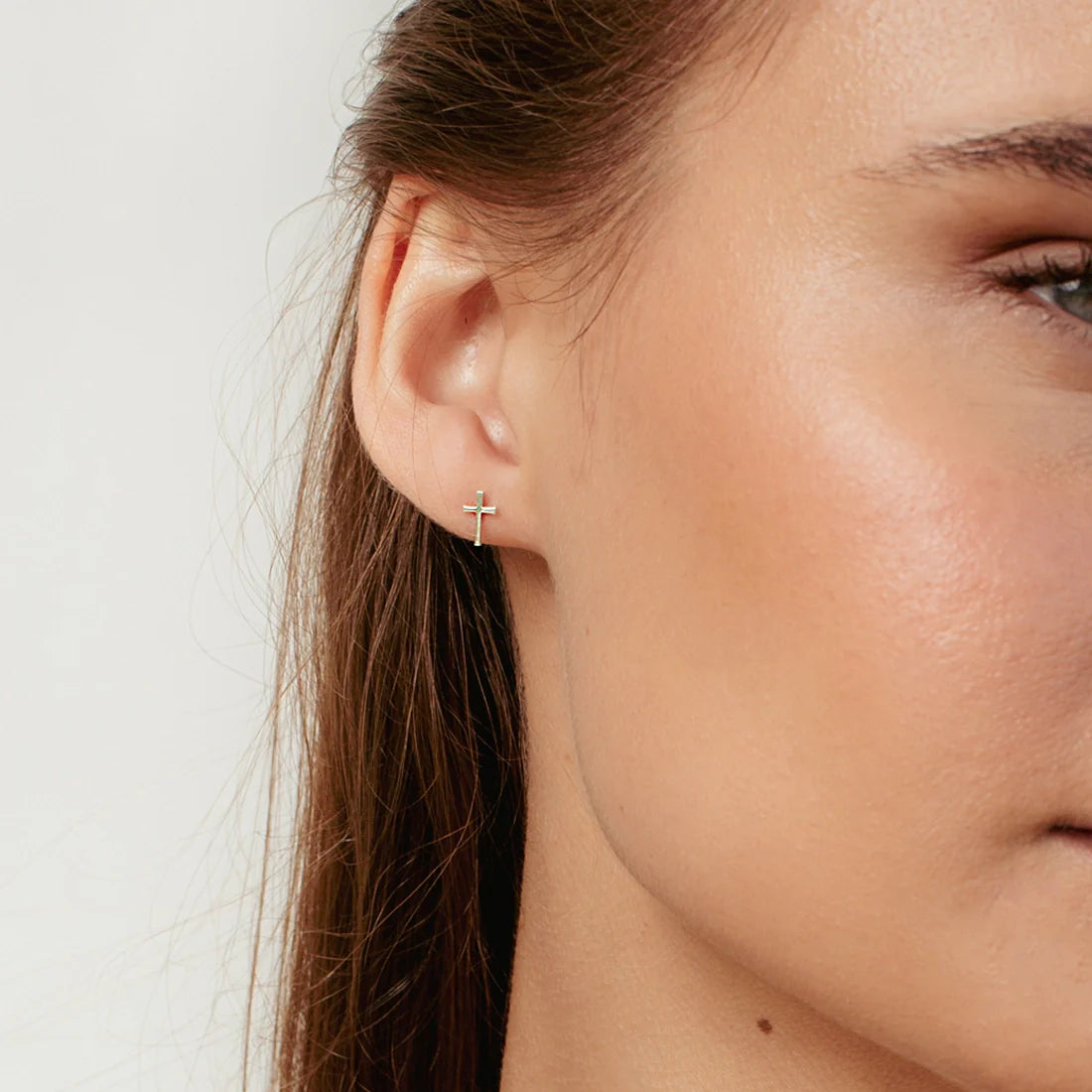 Cross Mini Stud Earring