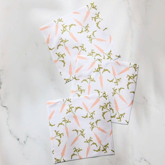 Carrot Toss Dishcloth Set of 3
