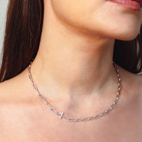 Chain Breaker Cross Necklace