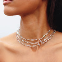 Chain Breaker Cross Necklace