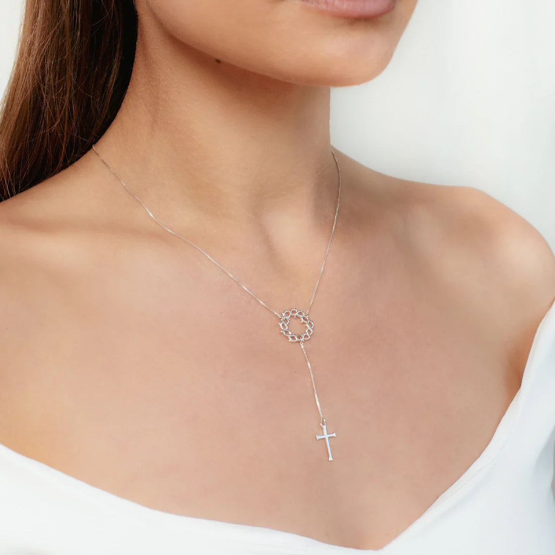 Crown of Thorns Y Necklace