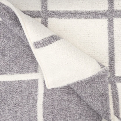 Chenilla Cloud™ Window Pane Heathered Throw