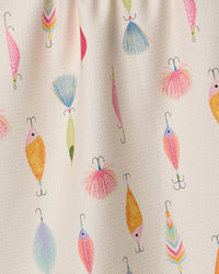 Fishing Lures Tea Towel