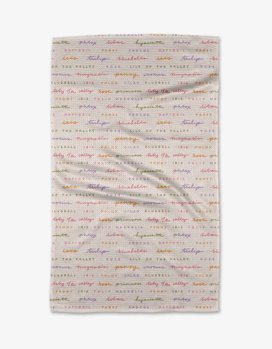 Spring Flowers Tea Towel
