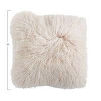 Mongolian Lamb Fur Pillow 20"