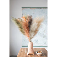 Faux Pampas Grass Plume, Terracotta Color