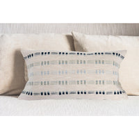 Woven Cotton Lumbar Pillow w/ Embr