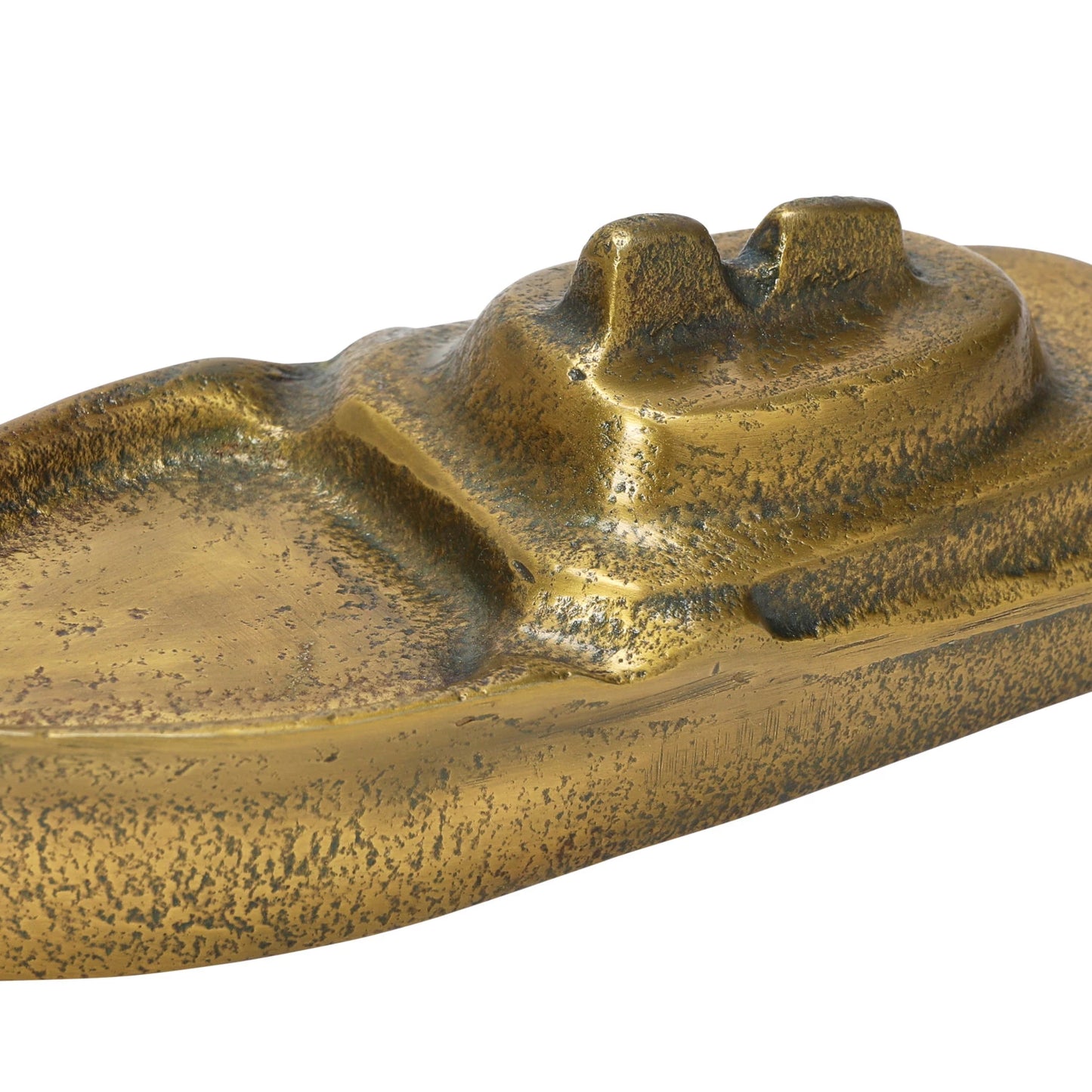 Antique Gold Finish Cast Aluminum Boat