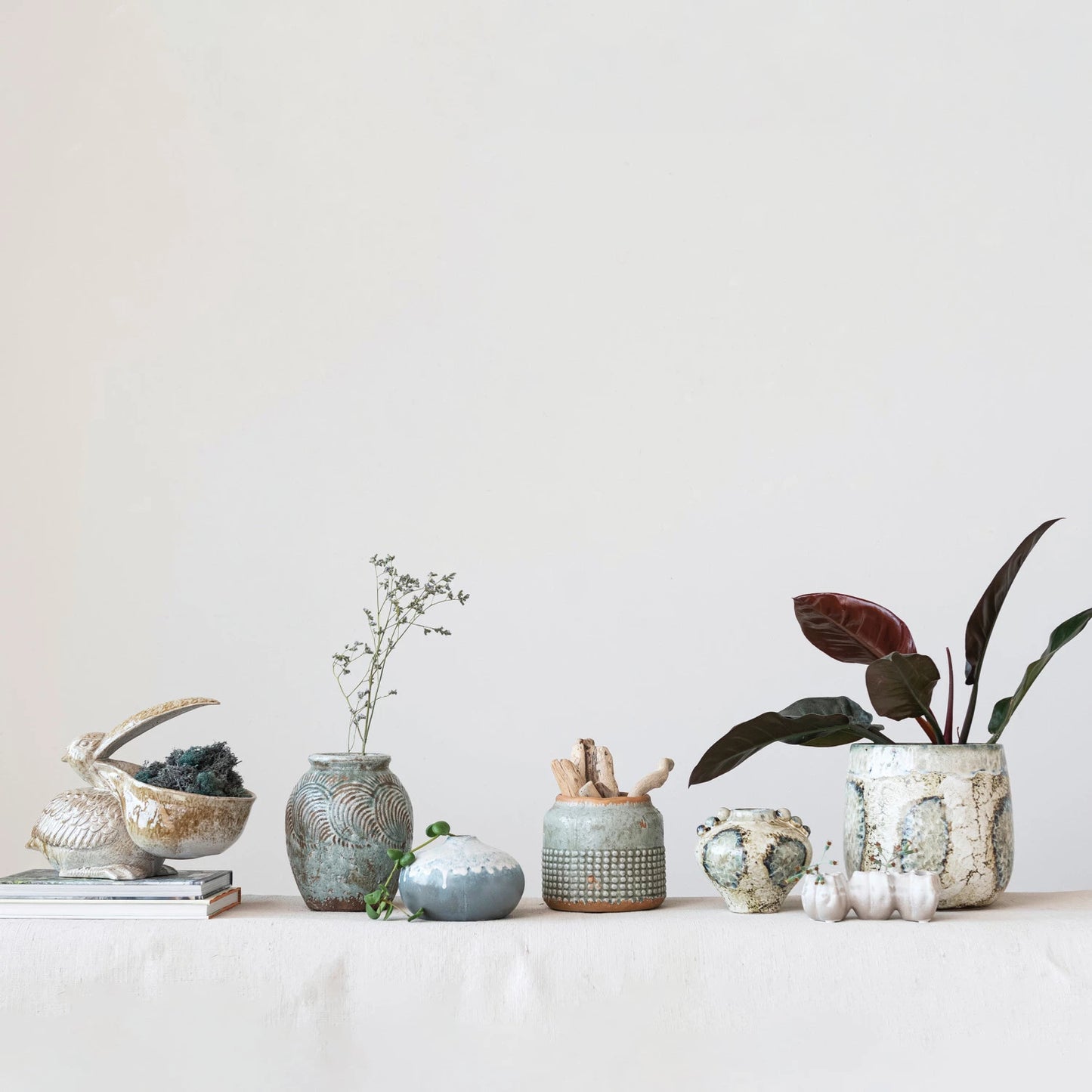 Glazed Pelican Planter/Container