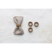 Round Braided Seagrass Napkin Rings