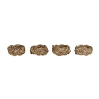 Round Braided Seagrass Napkin Rings